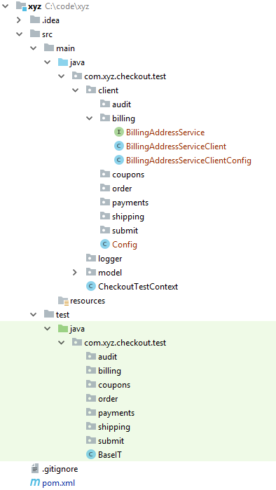 Framework project structure